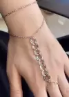 Gümüş Renk Halka Detaylı Çelik Şahmeran