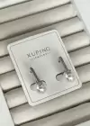 Gümüş Renk İnci Detaylı Çelik Xuping Küpe (Çift)