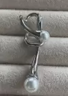 Gümüş Renk İnci Detaylı Kulak Aksesuarı (Tek)
