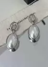 Gümüş Renk İnci Detaylı Küpe (Çift)