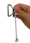 Gümüş Renk İnci Detaylı Mini Metal Mandal Toka