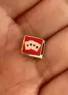 Gümüş Renk İskambil Kartı Figürlü Çelik Nomination Charm (Tek)