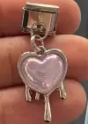 Gümüş Renk Kalp Figürlü Çelik Nomination Charm (Tek)