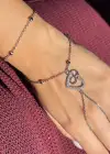 Gümüş Renk Kalp Figürlü Çelik Şahmeran