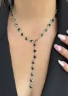 Gümüş Renk Kalp Figürlü Çelik Y Kolye