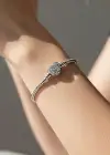 Gümüş Renk Kalp Figürlü Pandora Bileklik