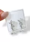 Gümüş Renk Karışık Figürlü Küpe Set