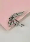 Gümüş Renk Kelebek Figürlü 14K Altın Kaplama TX Ear Cuff (Tek)