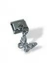 Gümüş Renk Kelebek Figürlü Çelik Nomination Charm (Tek)