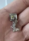 Gümüş Renk Kelebek Figürlü Çelik Nomination Charm (Tek)