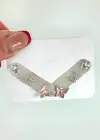 Gümüş Renk Kelebek Figürlü Taş Detaylı 6lı Küpe Set