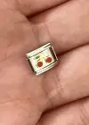 Gümüş Renk Kiraz Figürlü Çelik Nomination Charm (Tek)