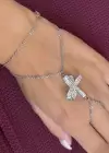 Gümüş Renk Kurdele Figürlü Taş Detaylı Çelik Şahmeran