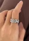 Gümüş Renk Metal Ayarlanabilir Yüzük