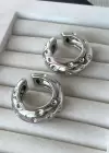 Gümüş Renk Metal Ear Cuff (Çift)