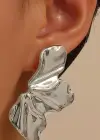 Gümüş Renk Metal Küpe (Çift)