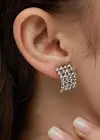 Gümüş Renk Metal Küpe (Çift)