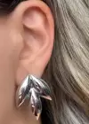 Gümüş Renk Metal Küpe (Çift)