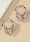 Gümüş Renk Metal Küpe (Çift)