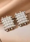Gümüş Renk Metal Küpe (Çift)