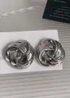 Gümüş Renk Metal Küpe (Çift)