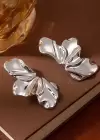 Gümüş Renk Metal Küpe (Çift)