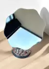 Gümüş Renk Metal Masa Aynası