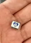 Gümüş Renk Nazar Boncuk Figürlü Çelik Nomination Charm (Tek)