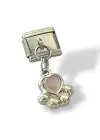 Gümüş Renk Pati Figürlü Çelik Nomination Charm (Tek)