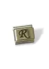 Gümüş Renk R Harf Çelik Nomination Charm (Tek)