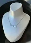 Gümüş Renk Smile Yazılı Çelik Kolye