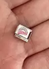 Gümüş Renk Sweet Yazılı Çelik Nomination Charm (Tek)