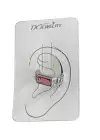 Gümüş Renk Taş Detaylı 14K Altın Kaplama TX Ear Cuff (Tek)