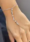 Gümüş Renk Taş Detaylı 14K Altın Kaplama TX Şahmeran