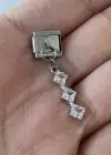 Gümüş Renk Taş Detaylı Çelik Nomination Charm (Tek)