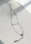 Gümüş Renk Taş Detaylı Çelik Şahmeran