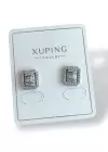 Gümüş Renk Taş Detaylı Çelik Xuping Küpe (Çift)