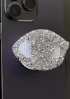 Gümüş Renk Taş Detaylı Göz Figürlü 3D Telefon Tutacağı
