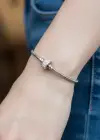 Gümüş Renk Taş Detaylı Pandora Bileklik