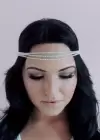 Gümüş Renk Taş Detaylı Saç Aksesuarı/Kına Aksesuarı