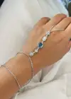 Gümüş Renk Taş Detaylı Şahmeran