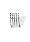Gümüş Renk Taş Detaylı Sallantılı Ear Cuff (Tek)