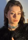 Gümüş Renk Taş Detaylı Tasarım Choker Kolye