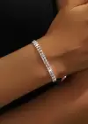 Gümüş Renk Taşlı Su Yolu Bileklik