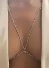Gümüş Renk Taşlı Vücut Aksesuarı