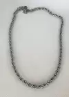Gümüş Renk Unisex Çelik Zincir Kolye
