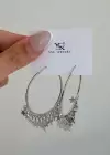 Gümüş Renk Vip Yıldız Detaylı YSX Küpe (Çift)