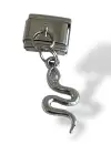 Gümüş Renk Yılan Figürlü Çelik Nomination Charm (Tek)