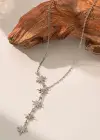 Gümüş Renk Yıldız Figürlü Çelik Kolye