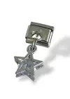 Gümüş Renk Yıldız Figürlü Çelik Nomination Charm (Tek)